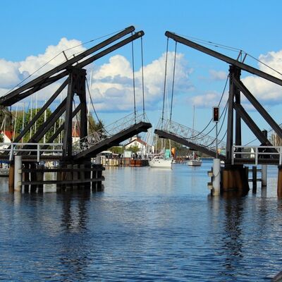 Wiecker Klappbrücke in Greifswald