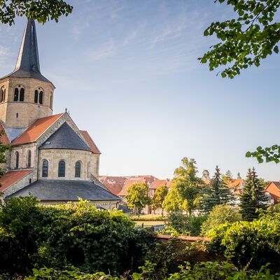 Basilika Sankt Godehard in Hildesheim; Quelle: Marketing GmbH; Foto: Clemens Heidrich