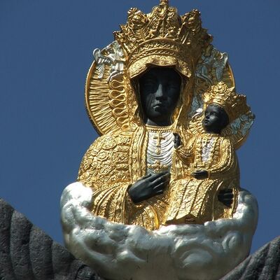 Statue der Schwarze Madonna in Tschenstochau